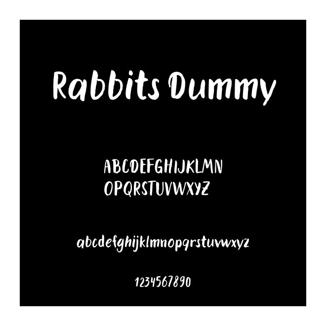 Rabbits Dummy