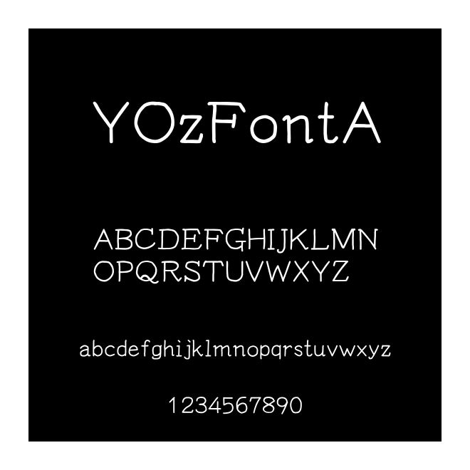 YOzFontA