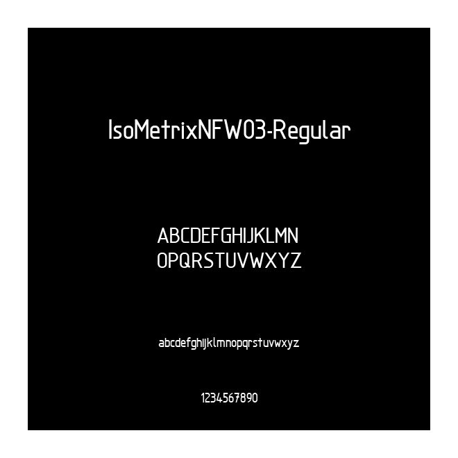 IsoMetrixNFW03-Regular