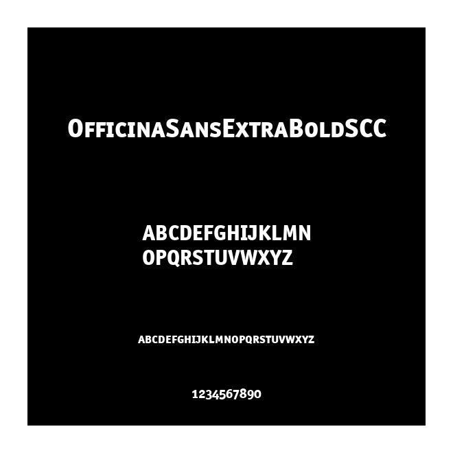 OfficinaSansExtraBoldSCC