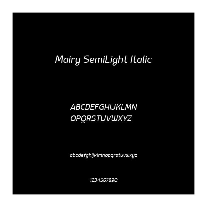Mairy SemiLight Italic
