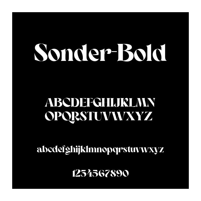 Sonder-Bold