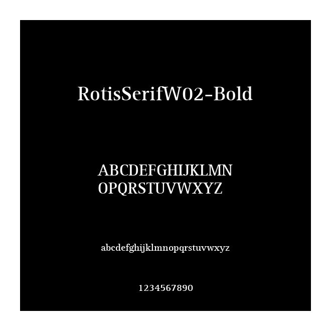 RotisSerifW02-Bold