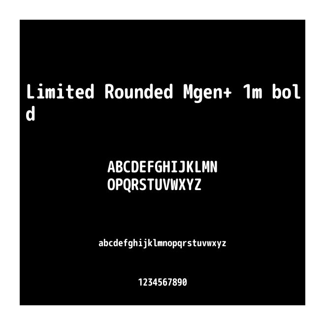 Limited Rounded Mgen+ 1m bold