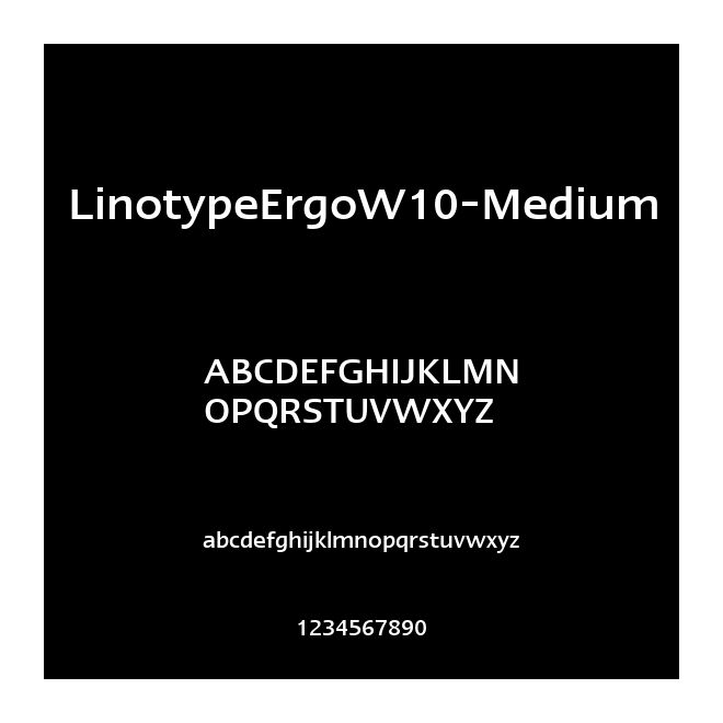 LinotypeErgoW10-Medium