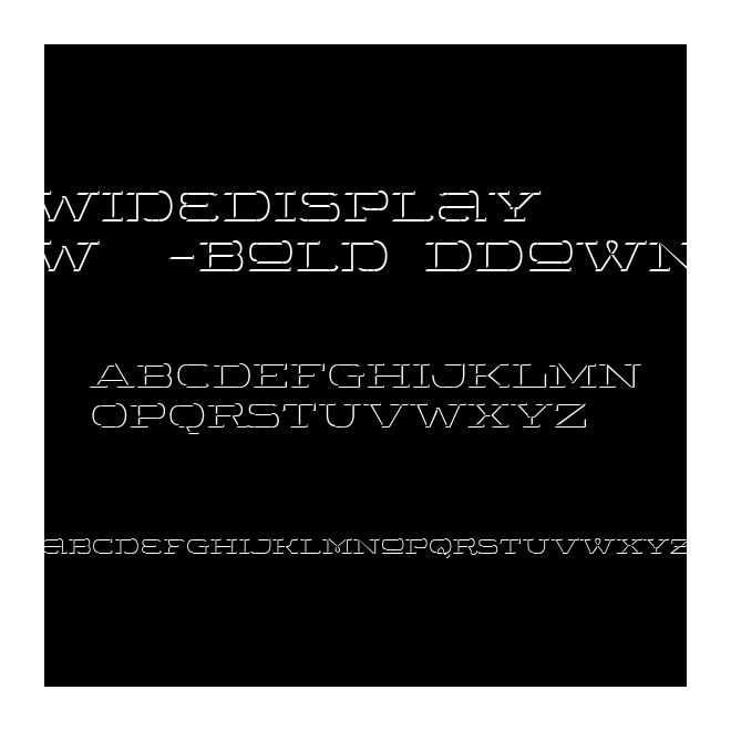 WideDisplayW90-Bold3DDown