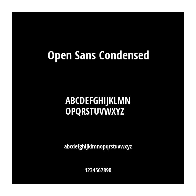 Open Sans Condensed