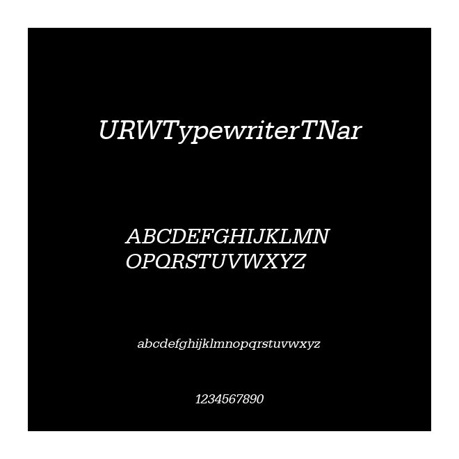 URWTypewriterTNar