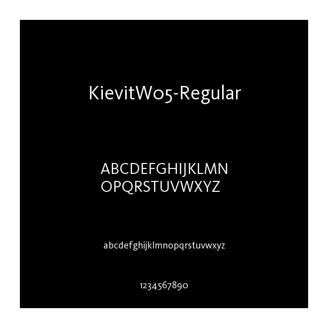 KievitW05-Regular
