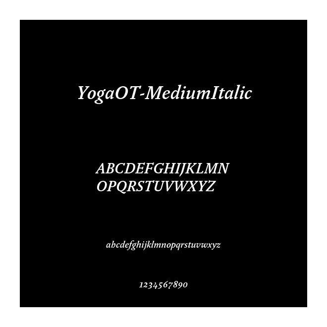 YogaOT-MediumItalic