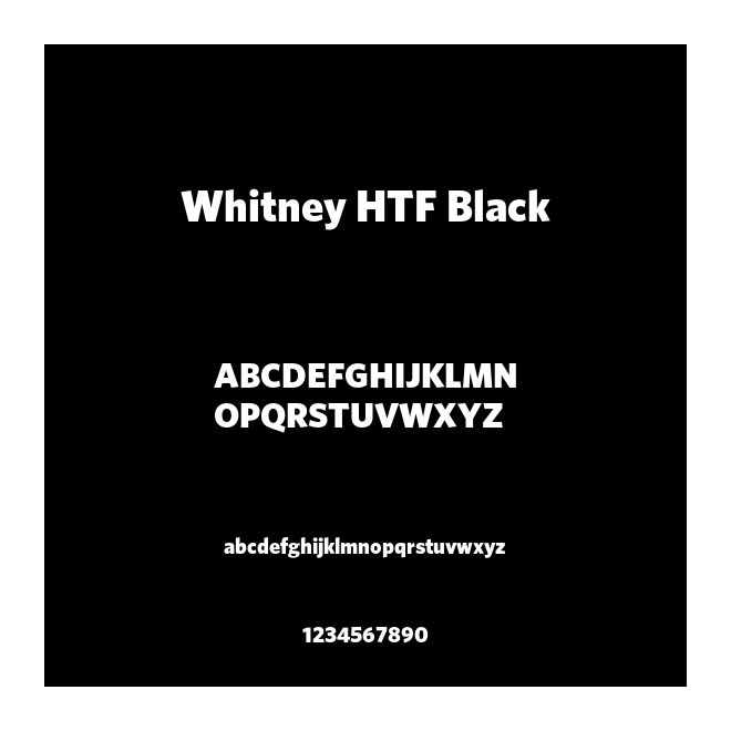 Whitney HTF Black
