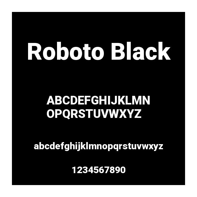 Roboto Black