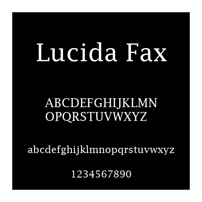 Lucida Fax