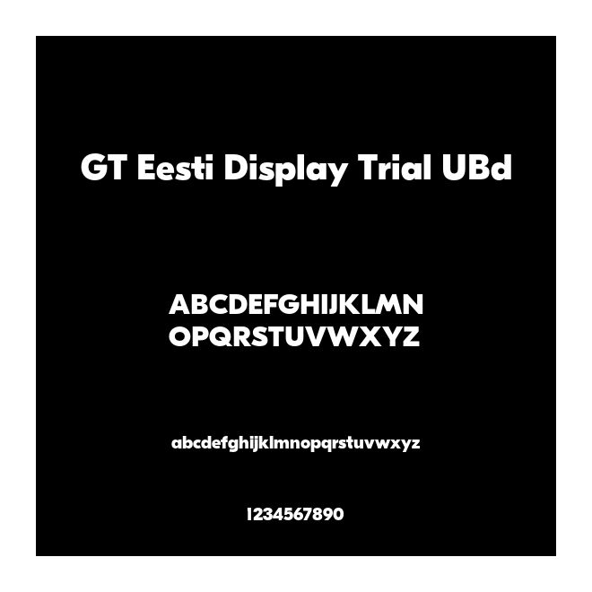 GT Eesti Display Trial UBd