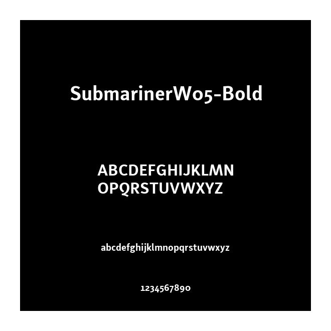 SubmarinerW05-Bold