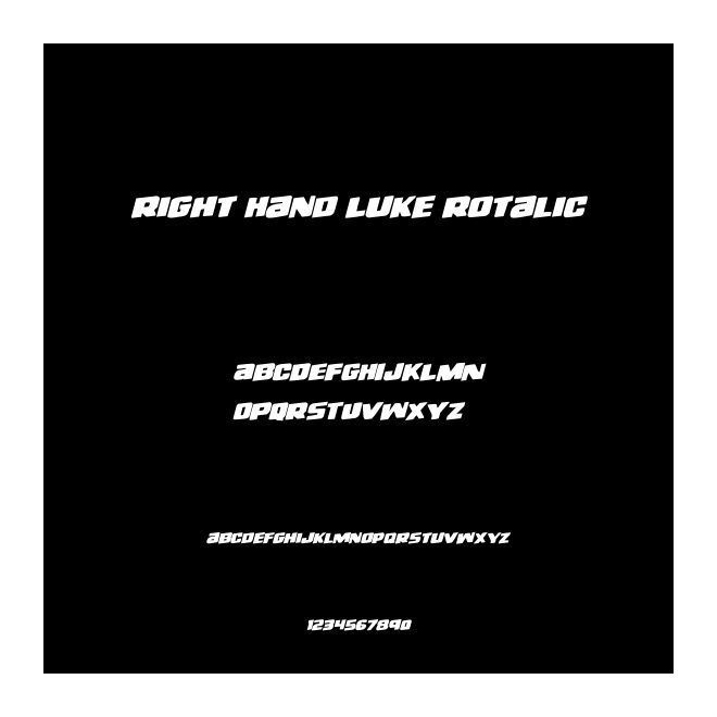 Right Hand Luke Rotalic