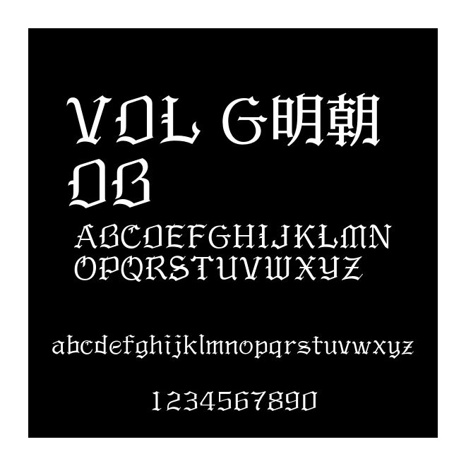 VDL G明朝 DB