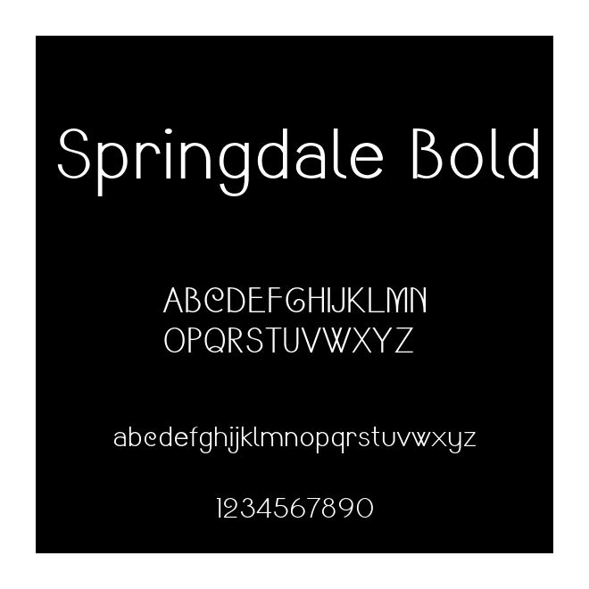 Springdale Bold