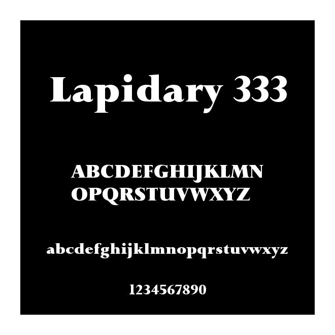 Lapidary 333