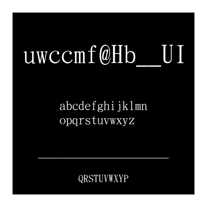 UWCCMF (Big5)