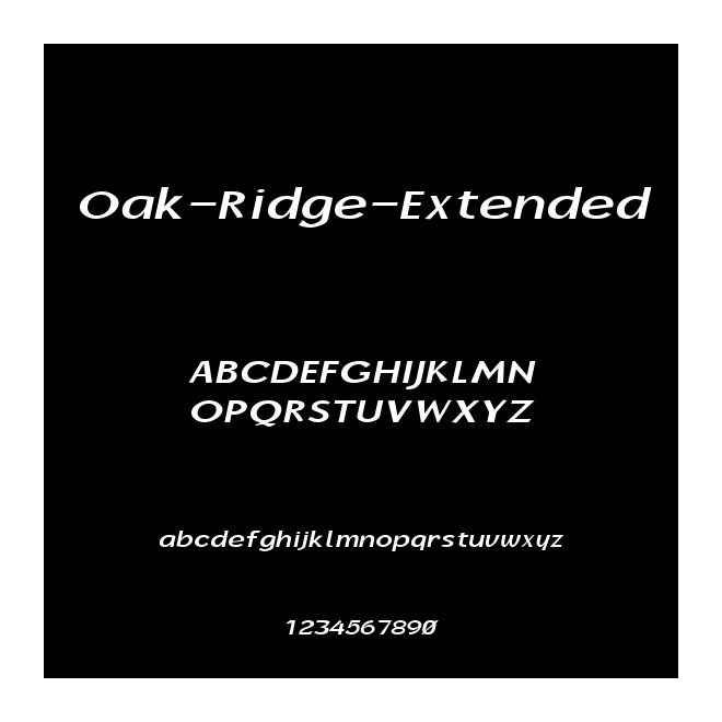 Oak-Ridge-Extended