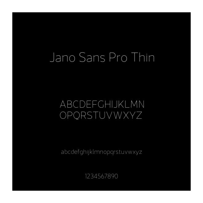 Jano Sans Pro Thin