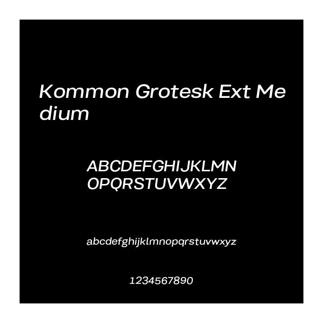 Kommon Grotesk Ext Medium