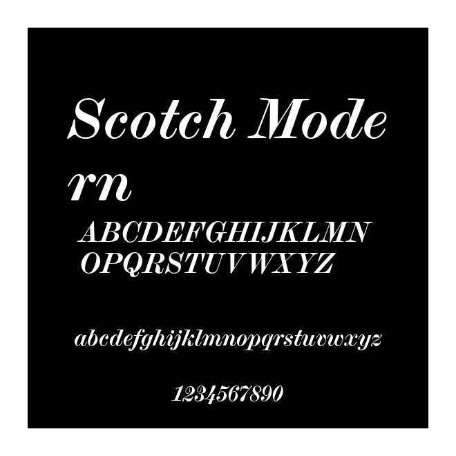 Scotch Modern