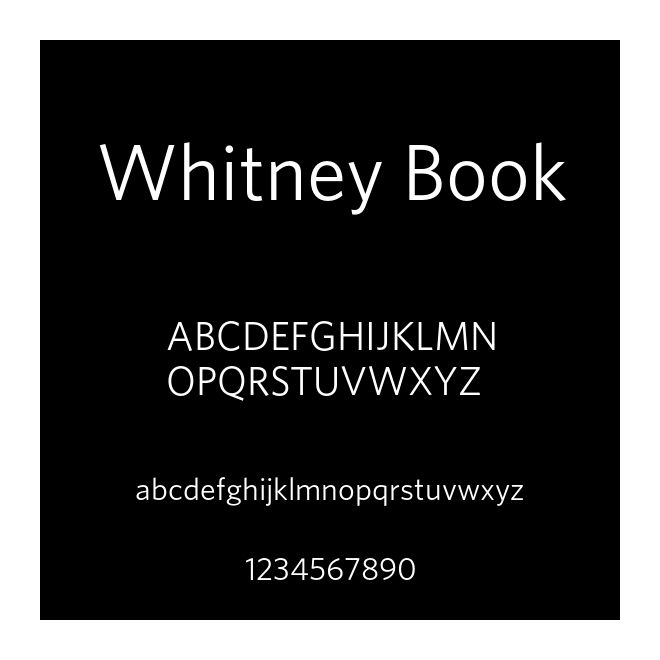 Whitney Book