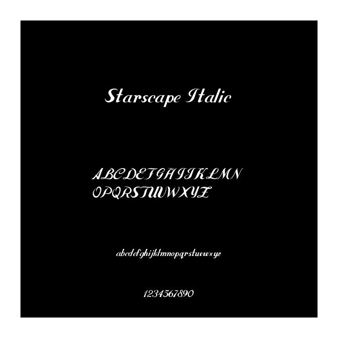 Starscape Italic