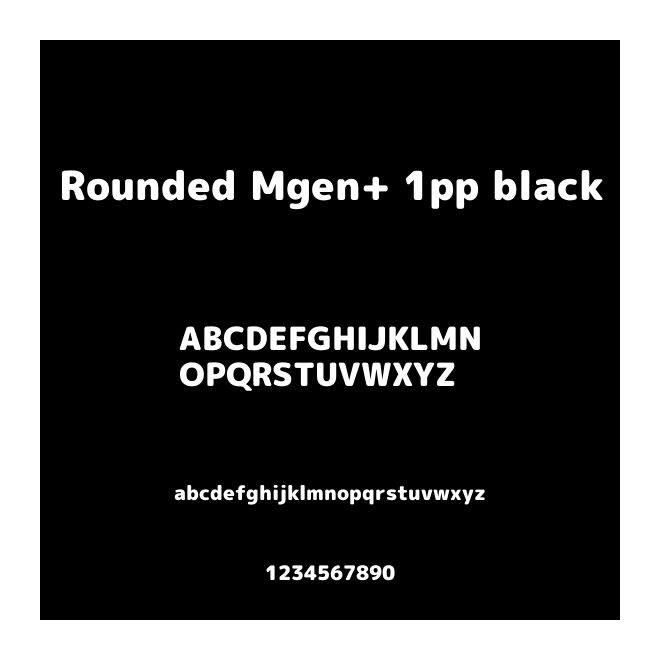 Rounded Mgen+ 1pp black