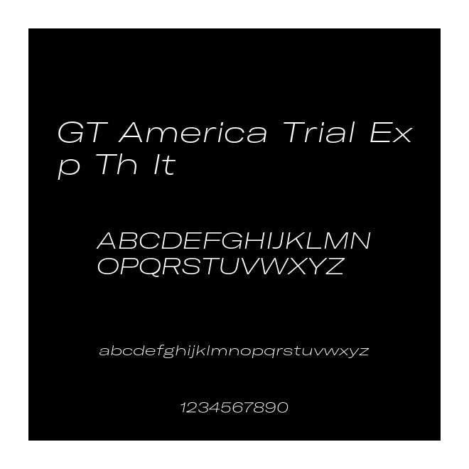 GT America Trial Exp Th It
