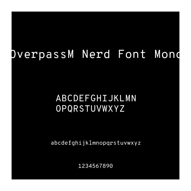 OverpassM Nerd Font Mono