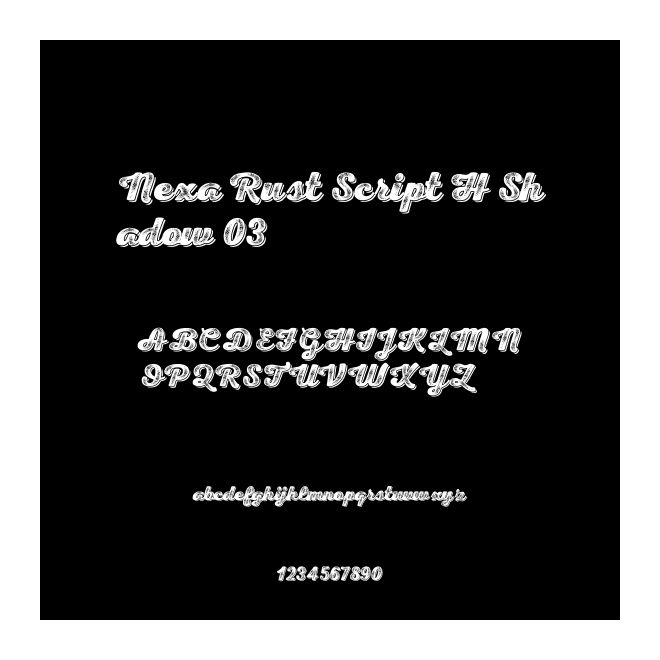 Nexa Rust Script H Shadow 03