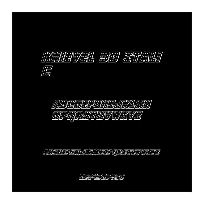 Knievel 3D Italic