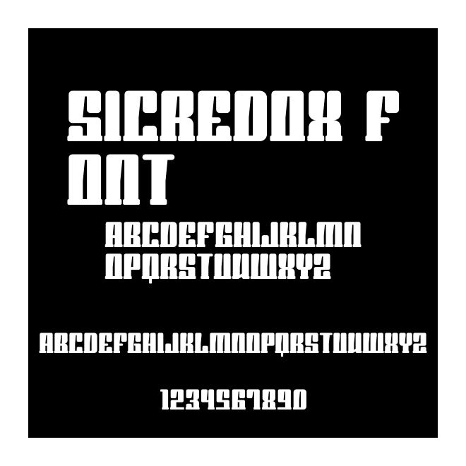 Sicredox Font