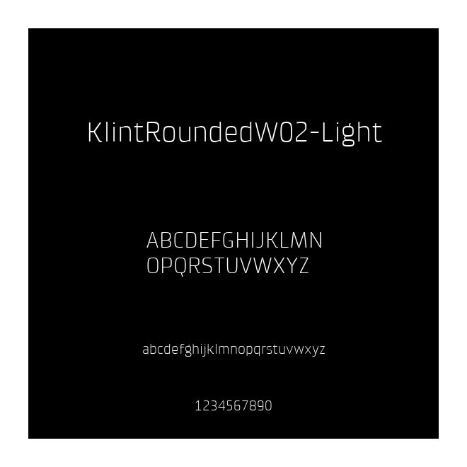 KlintRoundedW02-Light