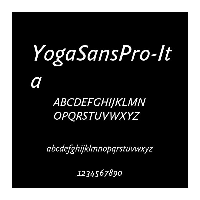 YogaSansPro-Ita