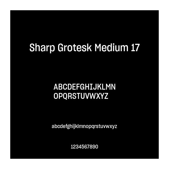 Sharp Grotesk Medium 17