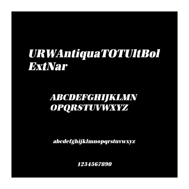 URWAntiquaTOTUltBolExtNar