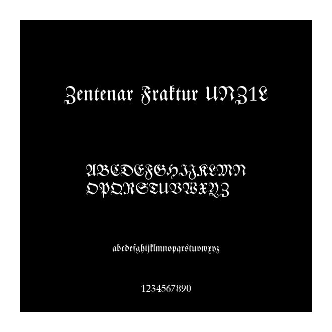 Zentenar Fraktur UNZ1L