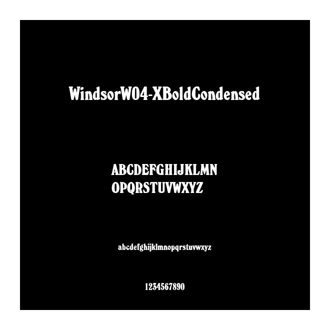 WindsorW04-XBoldCondensed