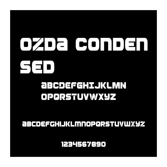 Ozda Condensed