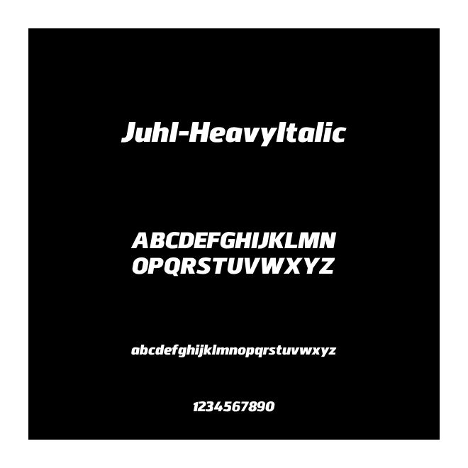Juhl-HeavyItalic