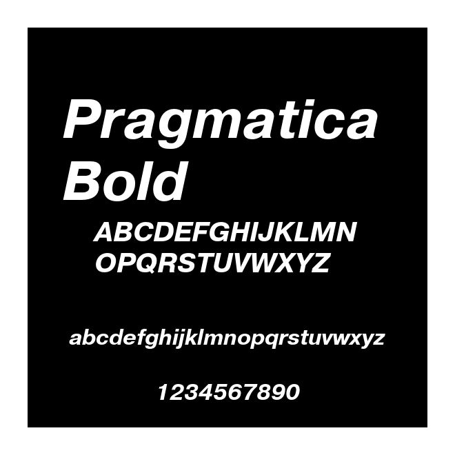 Pragmatica Bold