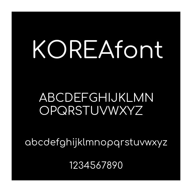 KOREAfont
