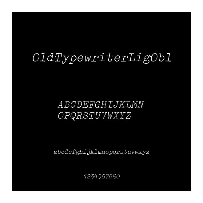 OldTypewriterLigObl