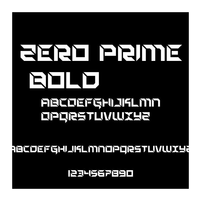 Zero Prime Bold