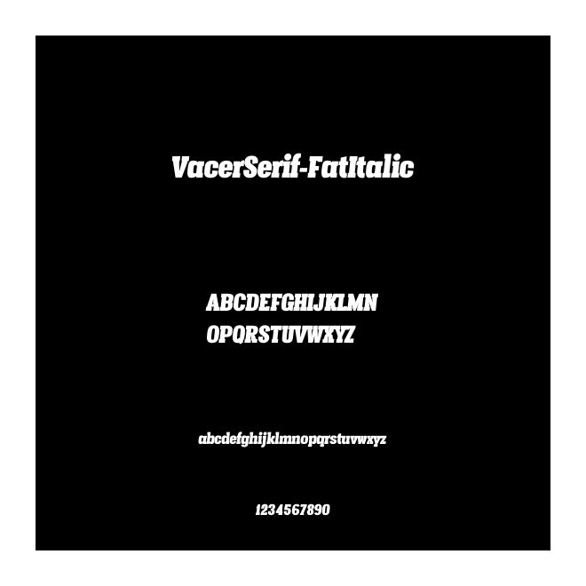 VacerSerif-FatItalic