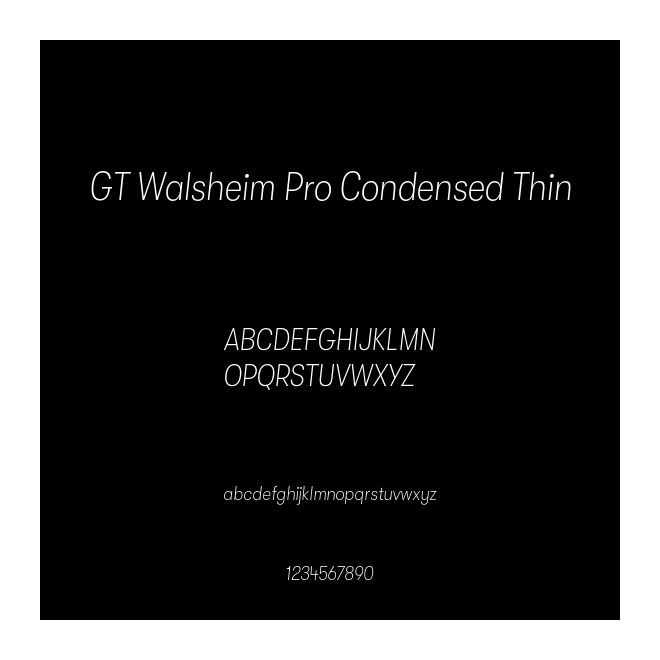 GT Walsheim Pro Condensed Thin